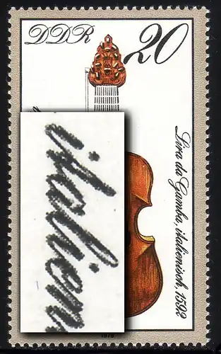 2445 Instruments de musique 20 Pf: encoches dans a, case 1, frais de port **