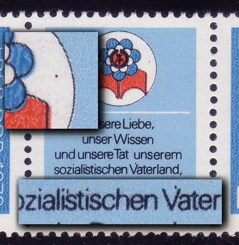 2426-2427 Jugendfestival-ZD mit PLF im Zierfeld: 3 schwarze Punkte, Feld 56, **