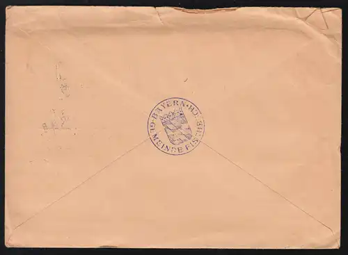 Temple de Landpost Fischbach via COBURG SSt Coburger Tireur 1954 à Dortmund