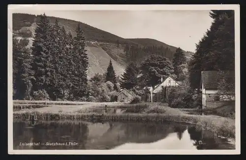 Le temple de Landpost Luisenthal par OHRDRUF 7.9.1935 sur le refuge AK approprié