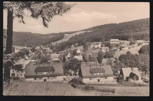 Landpost-Stempel Schmalzgrube über Annaberg-Buchholz (Erzgebirge) um 1960 auf AK