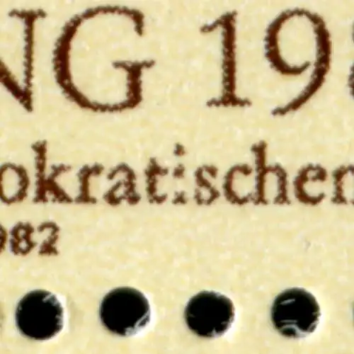 2755II Luther 20 Pf im Kleinbogen II mit gebrochenem i, Feld 9, postfrisch **