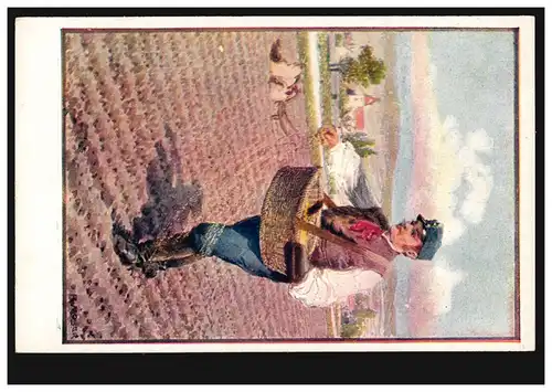 AK Agriculture R. Moser Sämann des écoles d'invalidité, inutilisé 1914/18