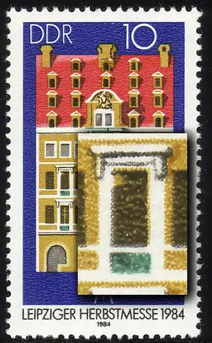 2891 Messe Leipzig 10 Pf: Fensterkerbe, Feld 29, postfrisch **