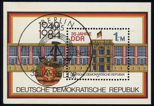 Block 77 35 Jahre DDR Berlin 1984, ESSt Berlin