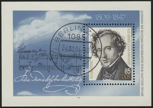 Bloc 76 Felix Mendelssohn Bartholdy 1984, Berlin ZPF