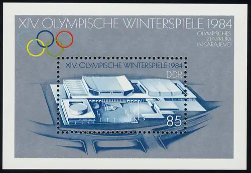 Block 74 Olympische Winterspiele Sarajevo, postfrisch