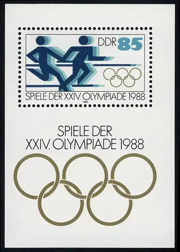 Block 94 Olympische Sommerspiele Seoul, postfrisch **