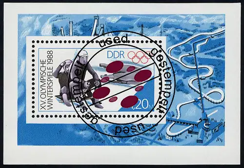 Bloc 90 Jeux olympiques d'hiver Calgary, Tampon de jour