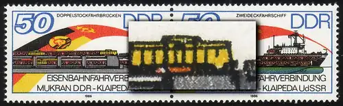 3052-53 ferry-boat-ZD avec PLF sur 3053: rupture de fenêtre, champ 25, frais de port **