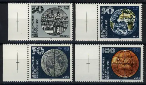 3360-3363 IAF-Kongress 1990, Passerkreuz links Satz, postfrisch **