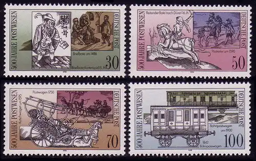 3354-3357 500 Jahre Post 1990, Satz postfrisch **