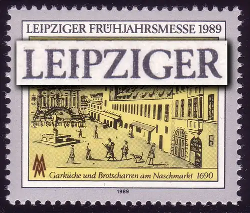 3236 Messe Leipzig 85 Pf: point noir à droite du I dans LEIPZIGER, champ 32 **