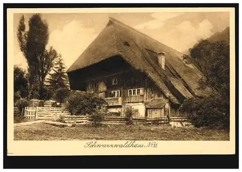 Foto-AK Schwarzwaldhaus Nr. 11 - Bauernhaus, ungebraucht, um 1930