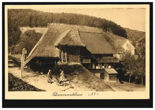Foto-AK Schwarzwaldhaus Nr. 6 - Bauernhaus, ungebraucht, um 1930