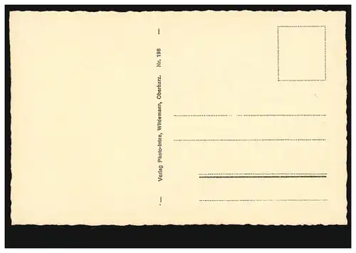 Photo-AK station thermale Wildemann (Haute résine): troupeau de bovins dans la localité, inutilisé vers 1930