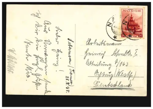 Norvège Photo AK Ronde: Same avec ses rennes, NARVIK 25.8.1938