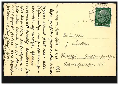 AK photo Au poulailler, HEILBRRONN 4.7.1936