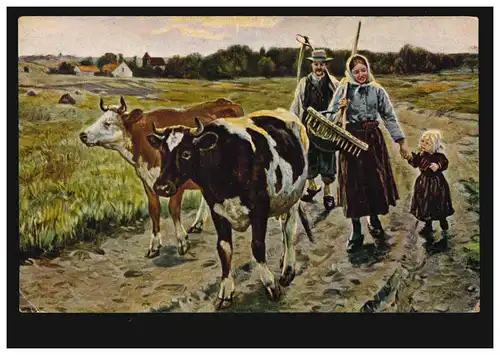 AK B. Genzmer: Retour des champs avec des vaches, inutilisé