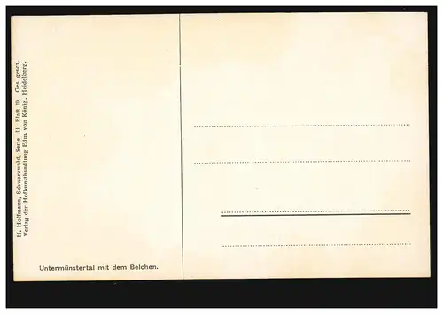 AK vallée sous - munster avec le bêches - bœufs en charrue, non utilisé