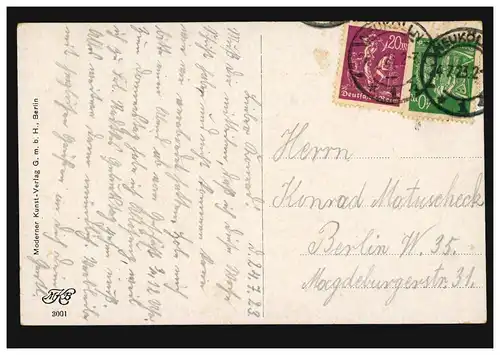 AK animal: Quatre têtes de cheval - Trois bruns et un rappe, NEUKÖLLN 24.7.1923