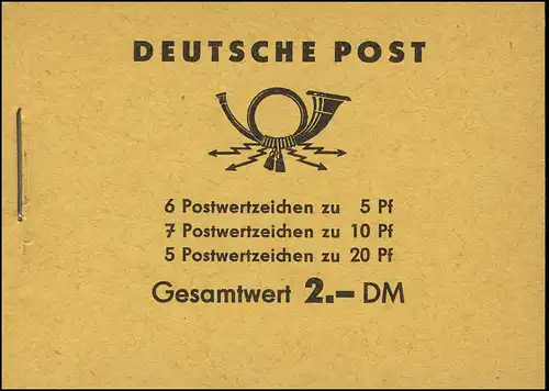 MH 3b1.15 Fünfjahrplan 1961 mit PLF Haken an der 20, Feld 4 **