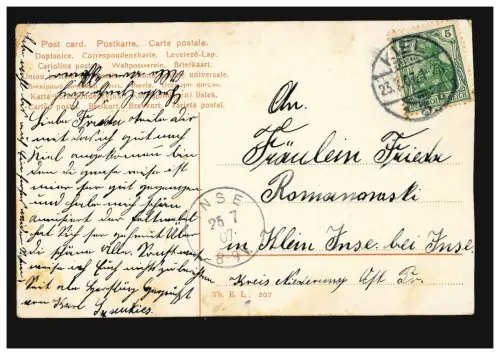 Bateaux AK Photo: pont haut sur Kaiser-Wilhelm canal avec croiseur KIEL 23.7.1907