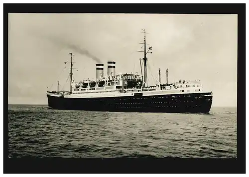 Bateaux AK photo: vapeur NEW YORK de la ligne Hambourg-Amérique, inutilisé