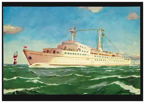 AK navires artistes: bateau moteur à double vis BREMERHAVEN, non utilisé