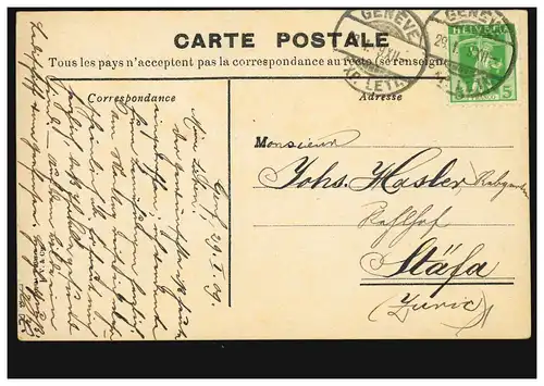 Schweiz AK Segelschiffe - Boot auf dem Lac Lema, GENF 29.1.1909