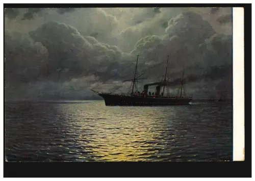 AK Artiste Bateaux: Kalmykoff / Kalmikov: Silencieuse conduite, inutilisé