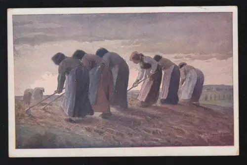 AK Rotes Kreuz Kriegsfürsorge: Stilles Heldentum - Bäuerinnen bei der Feldarbeit