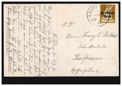 AK Ludwig Richter: Repose-déjeuner dans le Korn, SCHÄNERING 15.9.1921