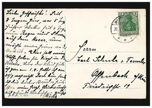 Photo AK Bateaux de guerre Torpilles percèrent une ligne blindée WANGEROOGE 1914