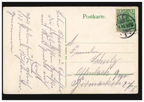 AK Navires: Holtenau - S.M.Y. HAUTS ZOLLERS dans l'écluse, KIEL 1913