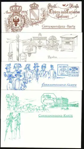 P 93I SOZPHILEX'85 5/5 Pf, set d'impression SSt Berlin Post historique 13.10.1985