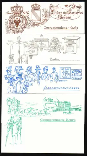 P 93I SOZPHILEX'85 5/5 Pf, set d'impression SSt Berlin Post historique 04.10.1985