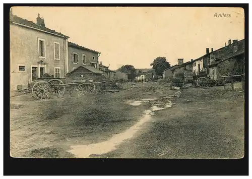 AK Scène de guerre occidental: Avillers, 14.5.1915 BS Landwehr-Inf.-Regt. 68