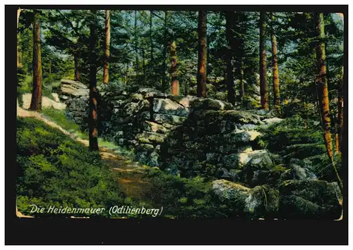 Poste de terrain 25.2.1917 avec BS 4. COMP. LANDW.-INF. REGT. 40 sur AK Le mur des païens