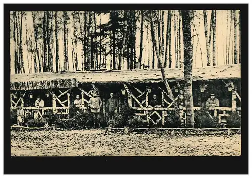 Guerre-AK Colonie boisée sans errance à l'est (maison de Block), poste de terrain 1917