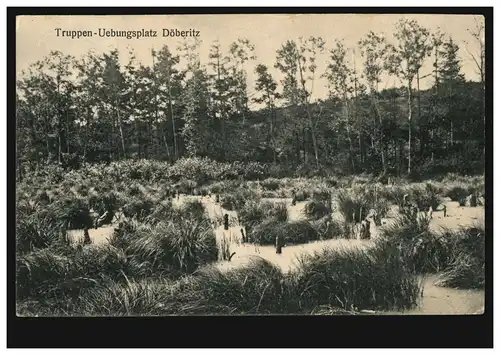 AK Truppen-Übungsplatz Döberitz, BERLIN 68 q 22.10.1909 nach Ohrdruf