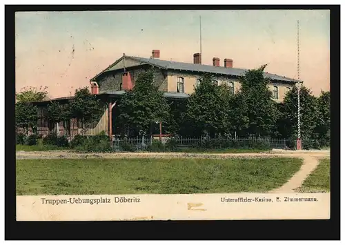 AK Troupes-Exercise place Döberitz: Casino des officiers inférieurs, 20.10.1914 à Neukölln