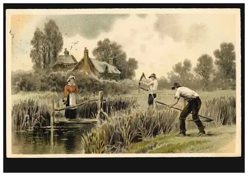 AK Agriculture Villageidylle Mousseuse avec Sense au travail, HohenNSALZA 11.12.10