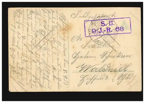 AK Photo Gloria Victoria: L'attaque, le post de terrain 9.9.15 avec BS S.B. 9/J.-R.68