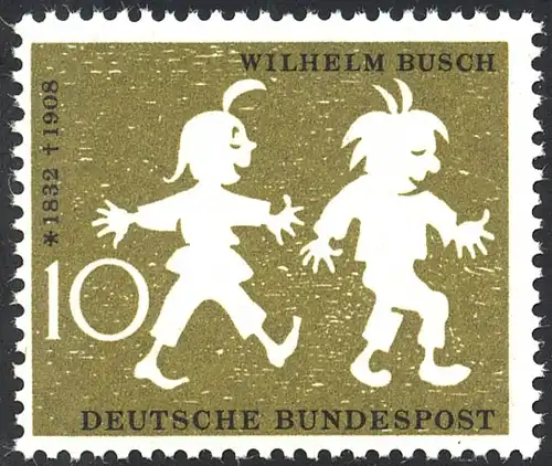 281 Max und Moritz mit PLF Fleck unter I von WILHELM, Feld 1 **