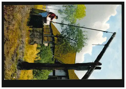 AA Agriculture: puits d'extraction devant une ferme, FRANKFURT/MAIN 3.10.1907