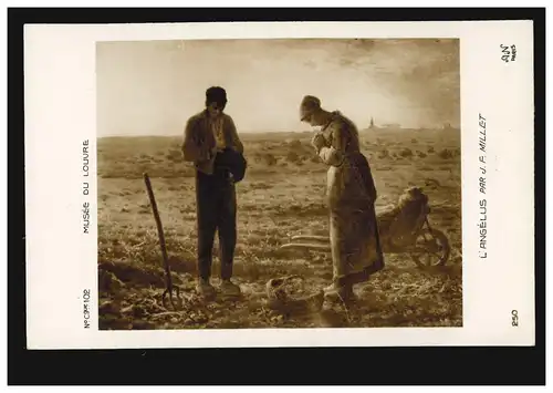 Künstler-AK Landwirtschaft Millet Das Abendläuten - Das Abendgebet, ungebraucht