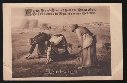 Künstler-AK Millet: Bei der Getreideernte - Die Ährenleserinnen, ungebraucht