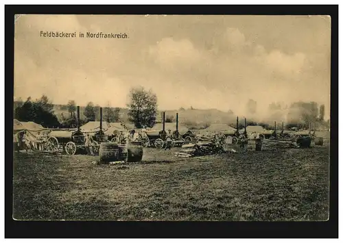 Foto-AK Boulangerie en France du Nord, marqué vers 1914/1915