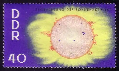 1082 Jahre der ruhigen Sonne aus Block 21 / 40 Pf **